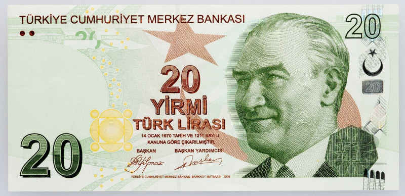 Turkey, 20 Lira 2009 Turkey, 20 Lira 2009; aUNC

Grade: aUNC