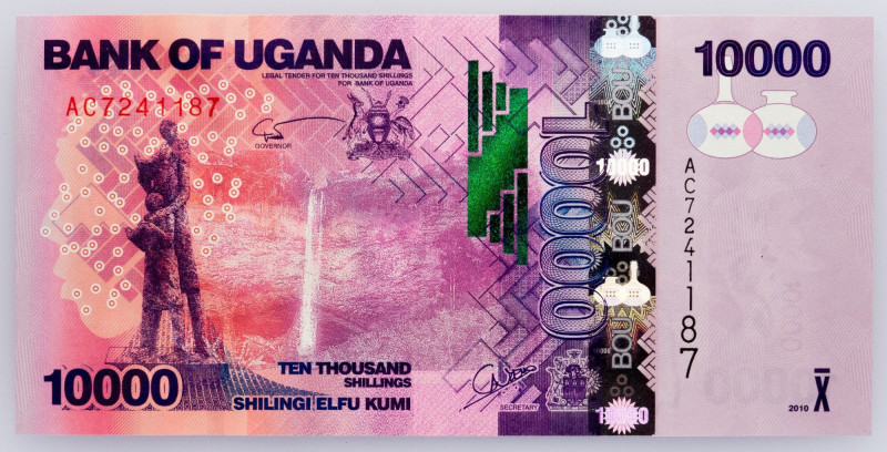 Uganda, 10000 Shillings 2010 Uganda, 10000 Shillings 2010; aUNC

Grade: aUNC