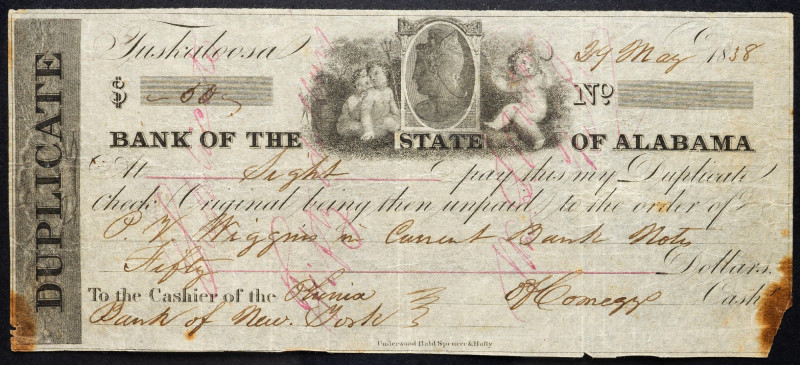 USA, 50 Dollars 1838 USA, 50 Dollars 1838, The missing piece; VG

Grade: VG