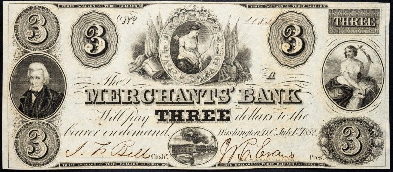 USA, 3 Dollars 1852 USA, 3 Dollars 1852; aUNC

Grade: aUNC