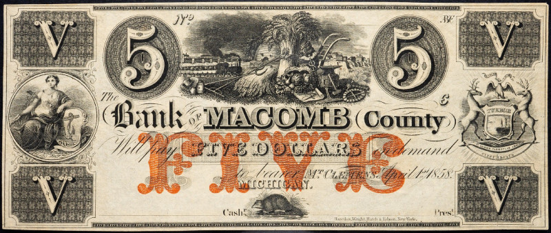 USA, 5 Dollars 1858 USA, 5 Dollars 1858; EF

Grade: EF