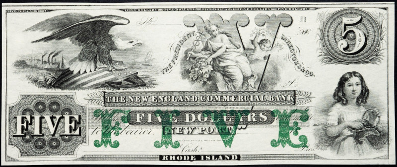 USA, 5 Dollars 18xx USA, 5 Dollars 18xx; UNC

Grade: UNC