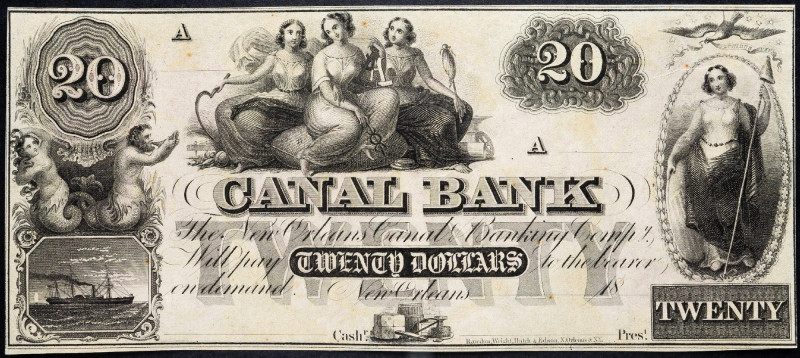 USA, 20 Dollars 18xx USA, 20 Dollars 18xx; aUNC

Grade: aUNC