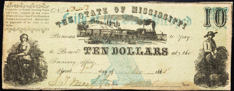 USA, 10 Dollars 1862 USA, 10 Dollars 1862; VG

Grade: VG