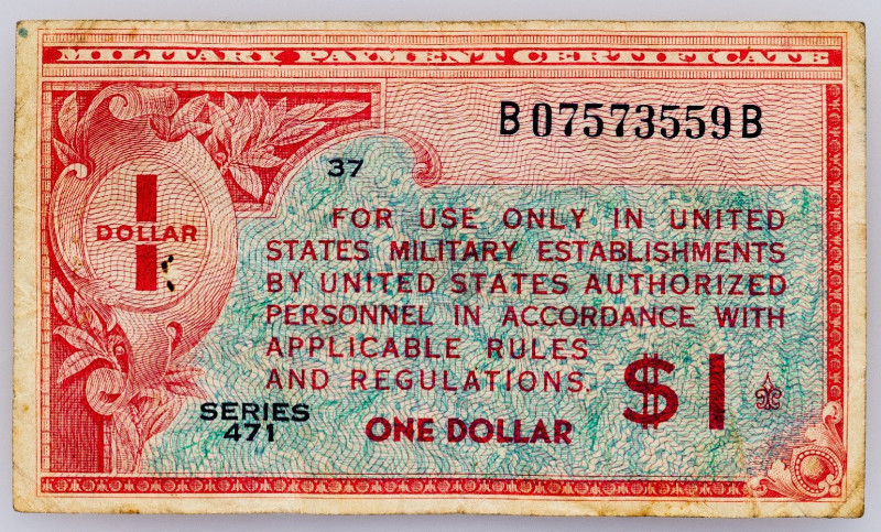 USA, 1 Dollar 1947 USA, 1 Dollar 1947; VG

Grade: VG