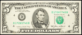 USA, 5 Dollars 1985