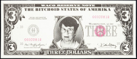 USA, 3 Dollars 1998