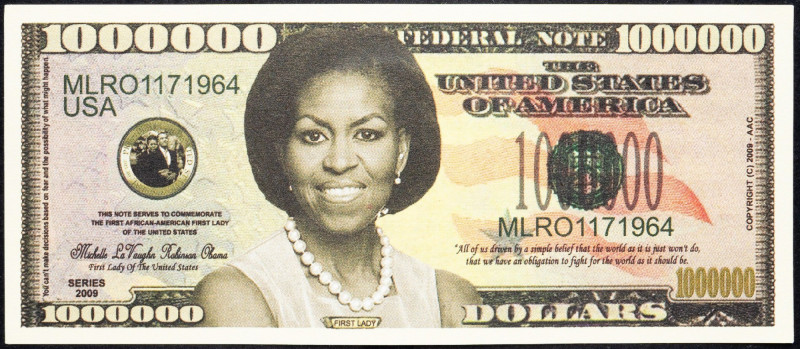 USA, 1000000 Dollars 2009 USA, 1000000 Dollars 2009, First Lady, Political Propa...