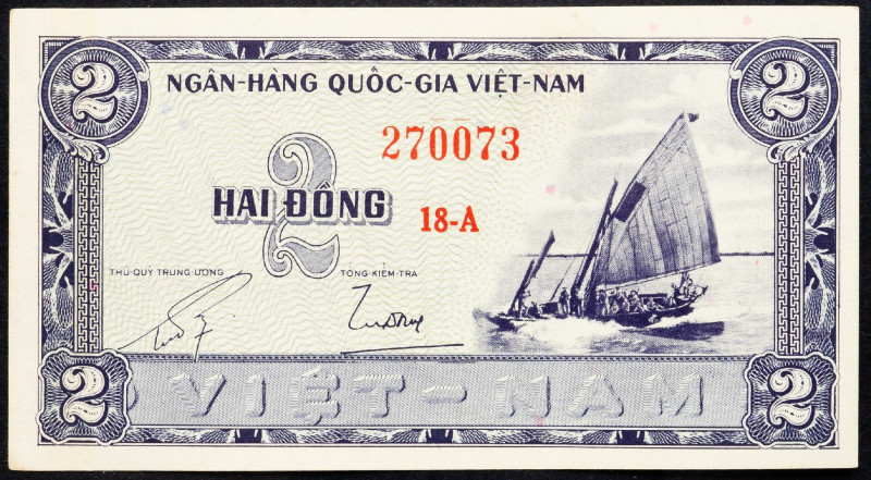 Vietnam, 2 Dong 1955 Vietnam, 2 Dong 1955; aUNC

Grade: aUNC