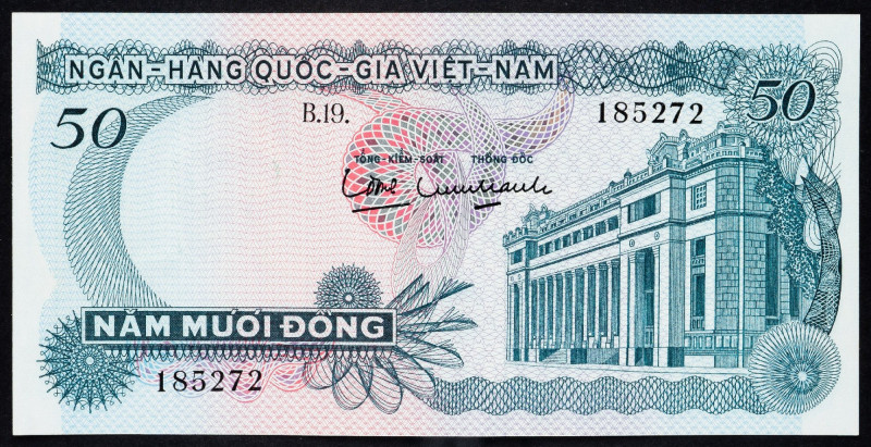 Vietnam, 50 Dong 1969 Vietnam, 50 Dong 1969; UNC

Grade: UNC