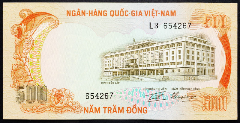 Vietnam, 500 Dong 1972 Vietnam, 500 Dong 1972; EF

Grade: EF