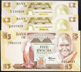 Zambia, 2, 5 Kwacha 1980-1988