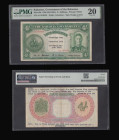 Bahamas 4 Shillings George VI at right Pick 9b PMG Very Fine 20 with typed greetings front and back. Malaya and British Borneo 1 Dollar (2) 21 March 1...