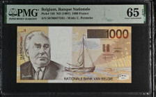 Belgium 1,000 Francs (1997) Pick 150 Gem Unc PMG 65 EPQ desirable thus