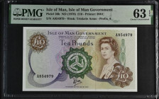 Isle of Man 20 Pounds (1979) signed Dawson Pick 36b Choice Uncirculated PMG 63 EPQ