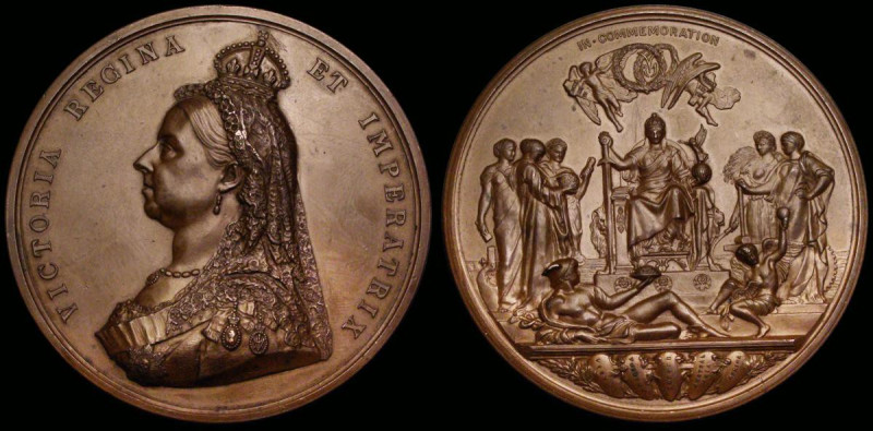 Queen Victoria Golden Jubilee 1887 the Official Royal Mint issue, 77mm diameter ...