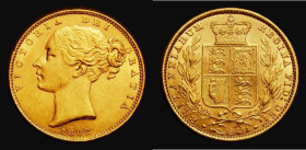 Sovereign 1862 Narrow date, Marsh 45, S.3852D, LCGS Variety 01, EF in an LCGS holder and graded LCGS 65