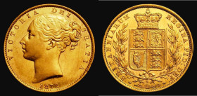 Sovereign 1872S Shield Reverse, Marsh 70, S.3855, GEF/UNC the obverse lustrous, in an LCGS holder and graded LCGS 70