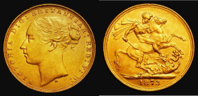 Sovereign 1873M George and the Dragon, Marsh 95, S.3857, EF in an LCGS holder and graded LCGS 65