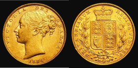 Sovereign 1884M Shield Reverse, Marsh 65, S.3854A, EF/GEF in an LCGS holder and graded LCGS 65