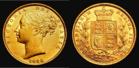 Sovereign 1884S Shield Reverse, Marsh 80, S.3855B GEF/AU the reverse choice and lustrous, in an LCGS holder and graded LCGS 65, an eye-catching exampl...