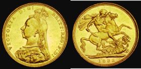 Sovereign 1892 Marsh 130, S.3866C, DISH L16, GEF and lustrous with some contact marks