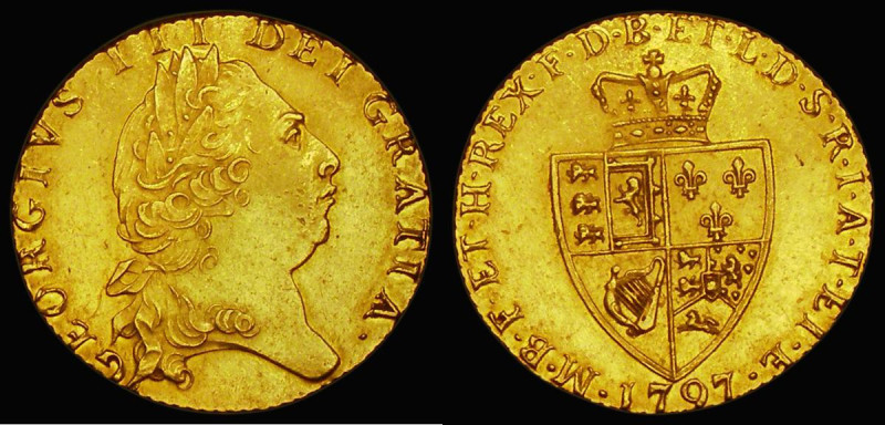 Guinea 1797 S.3729 NEF and lustrous with some contact marks and minor hairlines