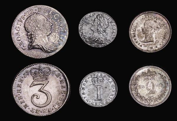 Maundy Odds (3) Threepence 1762 GVF/NEF with a deep colourful tone, Twopence 186...