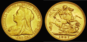 Sovereign 1897M Marsh 157, S.3875, EF and lustrous with some contact marks and small rim nicks