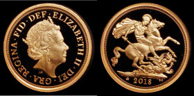 Sovereign 2018 65th Anniversary of the Coronation of Queen Elizabeth II, with 65 in Crown Privy Mark, Plain Edge, Struck on the Day, 2/6/2018, S.SSD11...