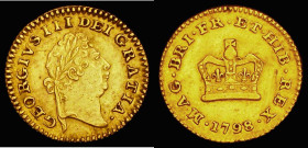 Third Guinea 1798, S.3738, NVF/Fine with a heavier contact mark on the obverse