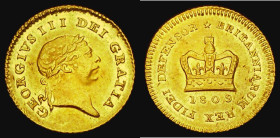 Third Guinea 1809 S.3740 EF/NEF, the reverse with some minor hairlines