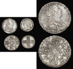 Sixpences (3) 1757 ESC 1622, Bull 1762 Fine cleaned, 1787 Hearts ESC 1629, Bull 2190 VF cleaned, 1787 No Hearts ESC 1626, Bull 2187 NVF