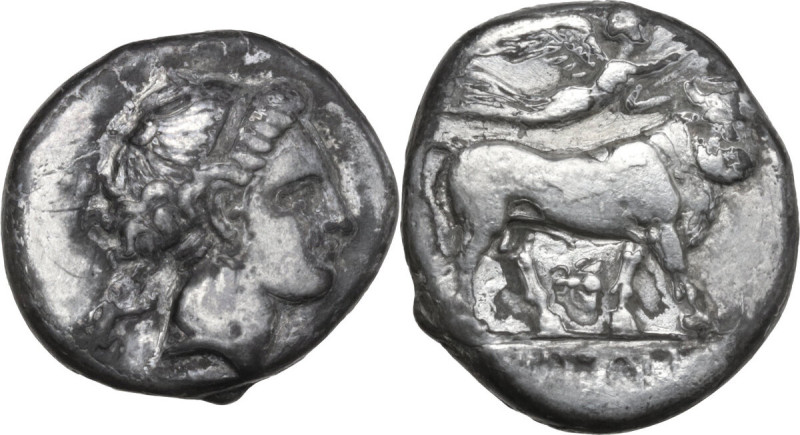 Greek Italy. Central and Southern Campania, Neapolis. Fourreè (?) Didrachm, c. 3...