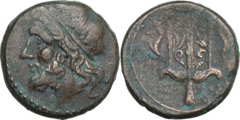 Sicily. Syracuse. Hieron II (274-215 BC). AE 19.5 mm. c. 240-215 BC. Obv. Diadem...