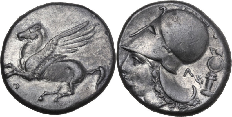 Continental Greece. Corinthia, Corinth. AR Stater, c. 350/45-285 B.C. Obv. Pegas...