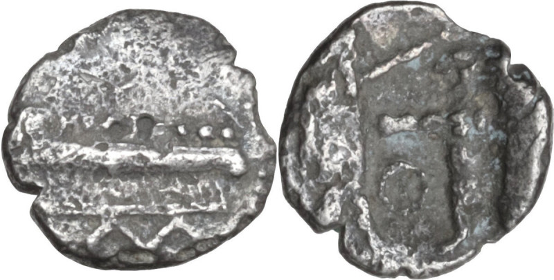 Greek Asia. Phoenicia, Sidon. Ba'alshillem II (ca. 401-365 BC). AR 1/16 Shekel. ...