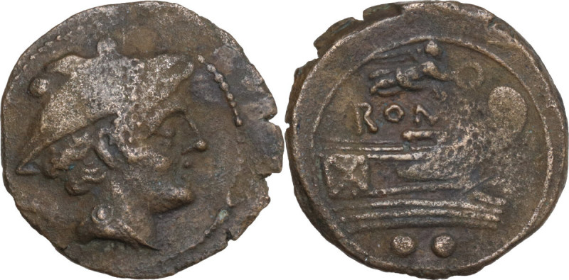 Victory series. AE Sextans, Uncertain Campanian mint (Castra Claudiana?), 211 BC...