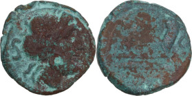 Q. Fabius Maximus. AE Semis, 126 BC. Obv. Laureate head of Saturn right; behind, S. Rev. Prow right; above, Q MAX ligate; before, S; below, ROMA. Cr. ...