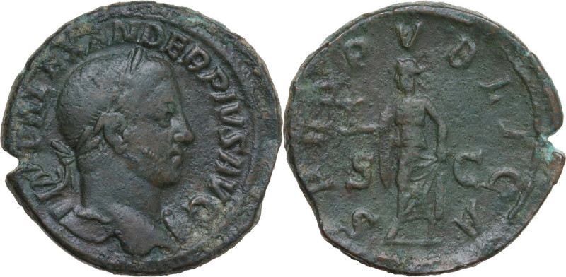 Severus Alexander (222-235). AE Sestertius, 232 AD. Obv. IMP ALEXANDER PIVS AVG....