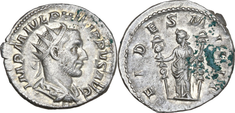 Philip I (244-249). AR Antoninianus, Rome mint, 244-247. Obv. IMP M IVL PHILIPPV...