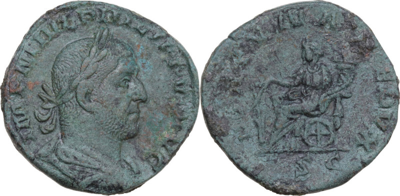 Philip I (244-249). AE Sestertius. Rome mint. Obv. IMP M IVL PHILIPPVS AVG. Laur...