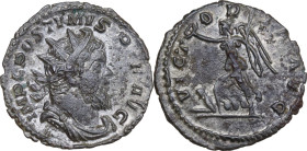 Postumus (259-268). AR Antoninianus, Lugdunum mint, 260-269. Obv. IMP C POSTVMVS P F AVG. Radiate, draped and cuirassed bust right. Rev. VICTORIA AVG....