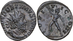 Postumus (259-268). AR Antoninianus, Cologne mint, 260-269. Obv. IMP C POSTVMVS P F AVG. Radiate, draped and cuirassed bust right. Rev. IOVI VICTORI. ...