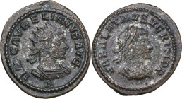 Aurelian with Vabalathus (270-275). AR Antoninianus, Antioch mint, 270-275. Obv. IMP C AVRELIANVS AVG. Radiate and cuirassed bust right. Rev. VABALATH...