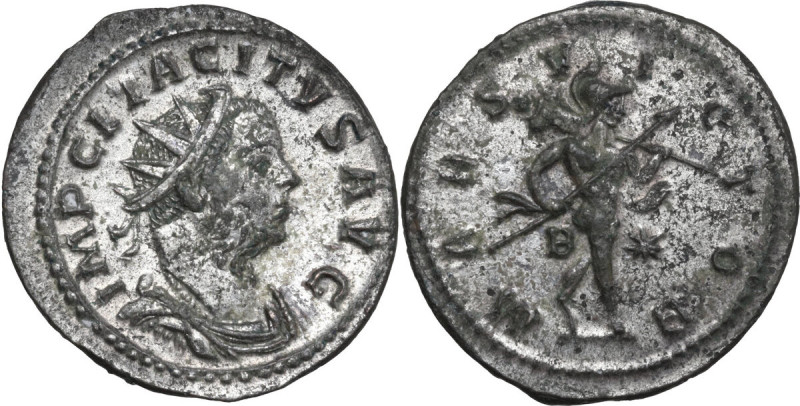 Tacitus (275-276). AE Antoninianus, Gaul mint. Obv. IMP CL TACITVS AVG. Radiate,...