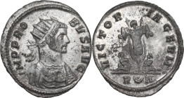 Probus (276-282). BI Antoninianus, Rome mint. Obv. IMP PROBVS AVG. Radiate and cuirassed bust right. Rev. VICTORIA GERM. Trophy between two captives; ...