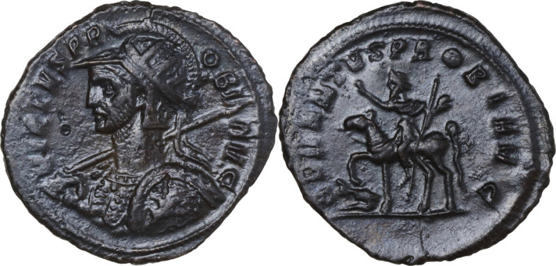 Probus (276-282). BI Antoninianus, Cyzicus mint, 277 AD. Obv. VIRTVS PROBI AVG. ...