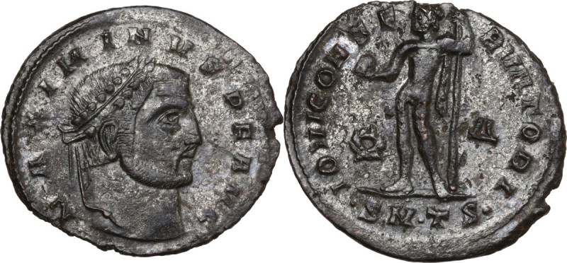 Maximinus II Daia (309-313). AE Follis, Thessalonica mint, 312 AD. Obv. MAXIMINV...