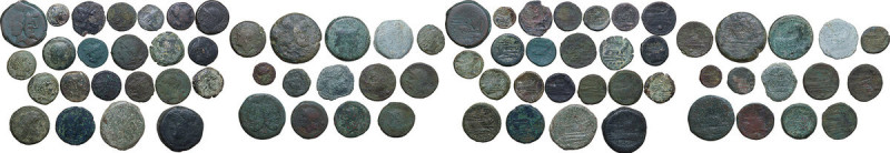 Roman Republic. Multiple lot of thirty-seven (37) AE Roman Republican coins. Man...